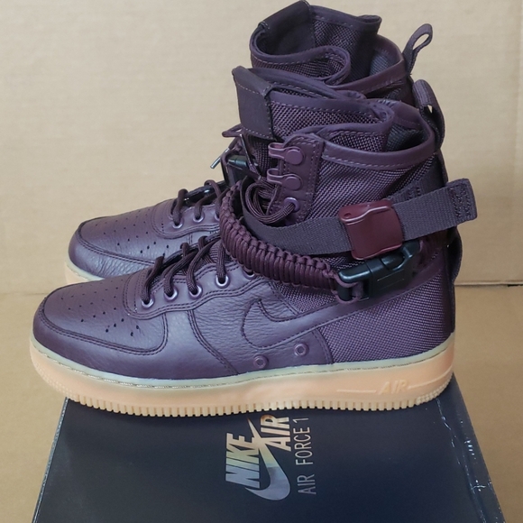 nike air force 1 high maroon